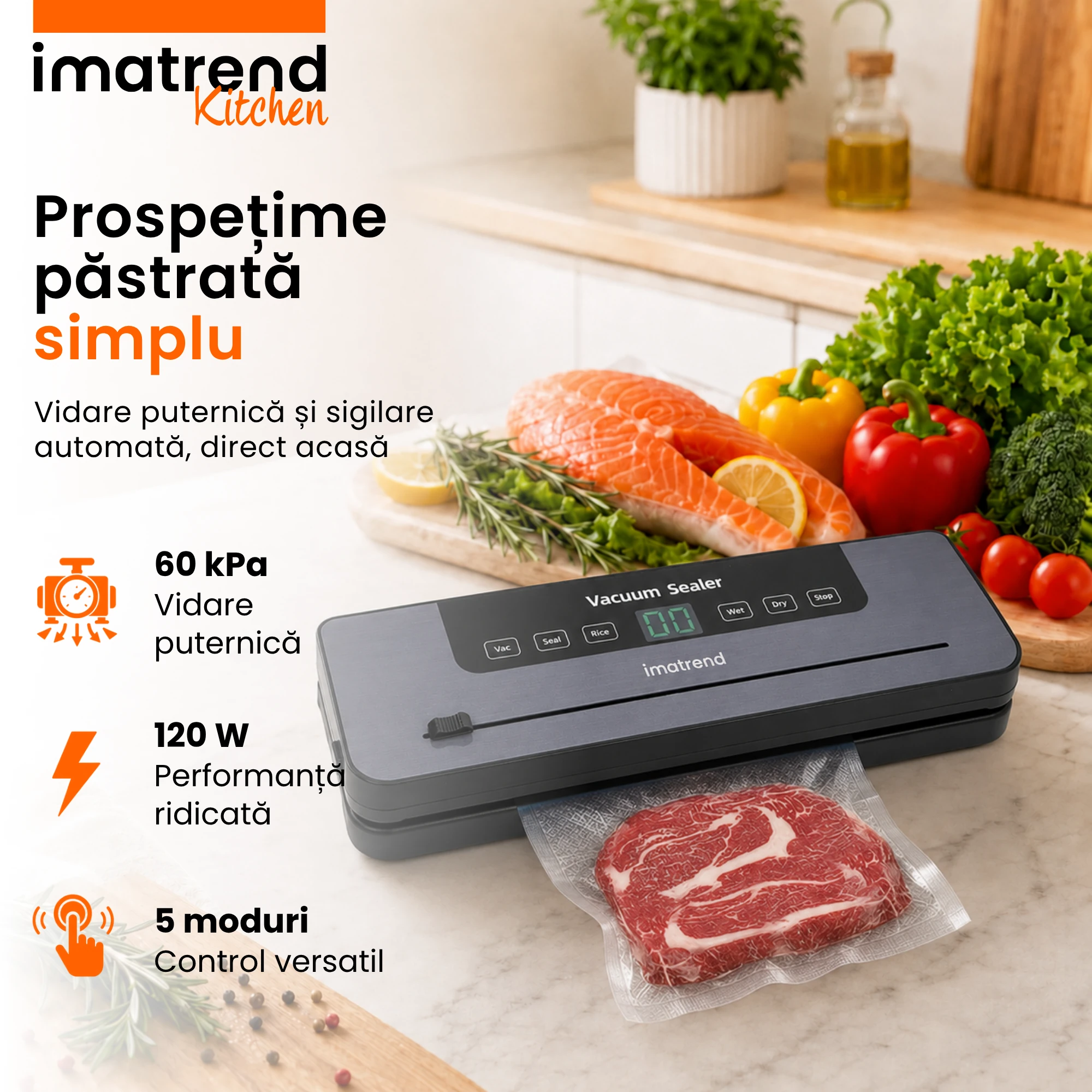 Aparat de vidat alimente IMA Trend, model SF01, imagine de prezentare 2