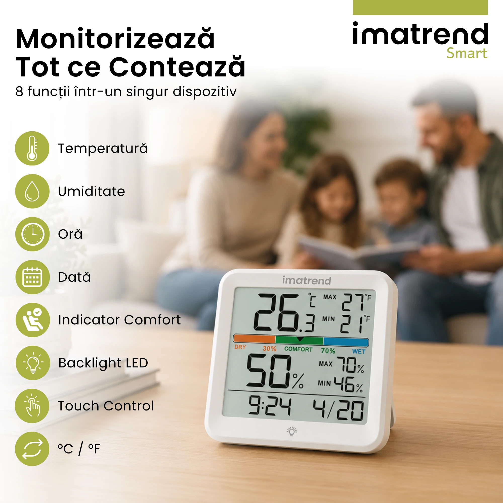 Higrometru digital IMA Trend, imagine de prezentare 2