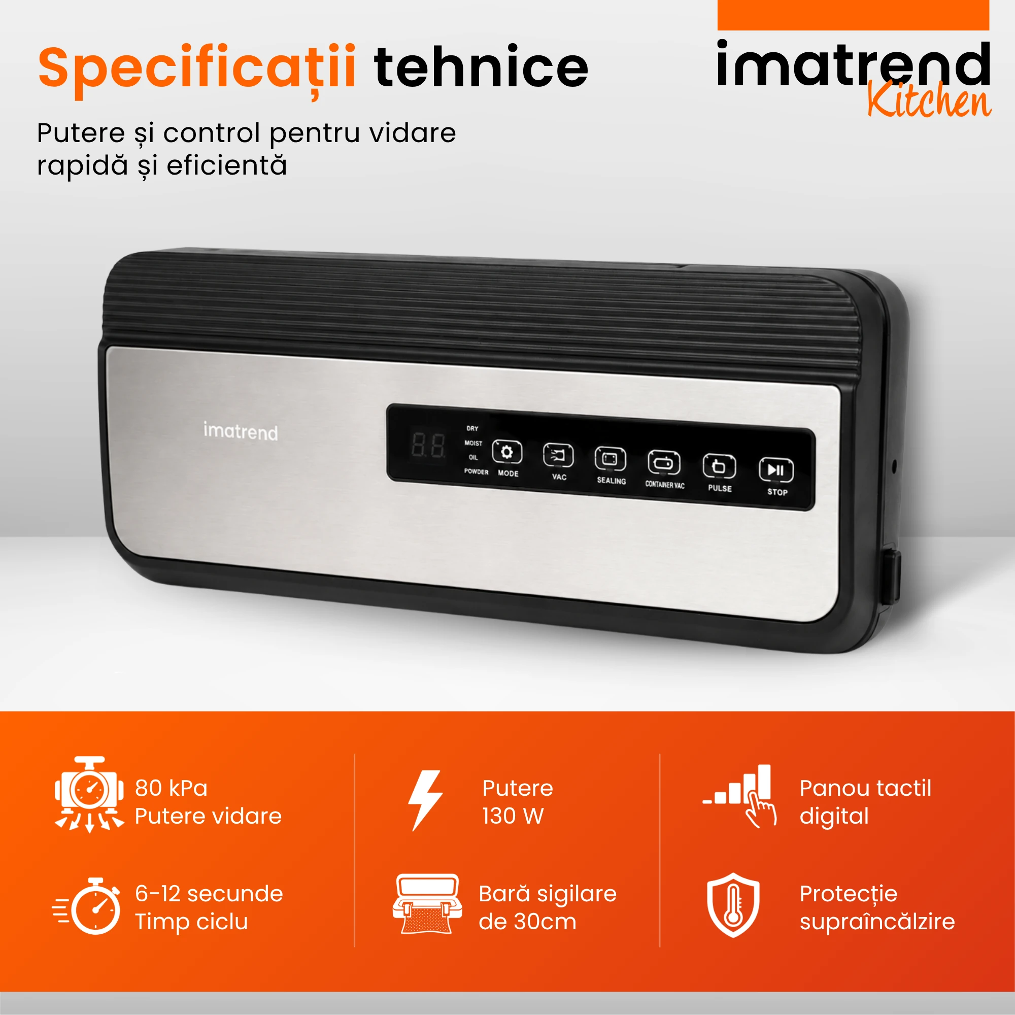 Aparat de vidat alimente IMA Trend, model 8867, imagine de prezentare 4