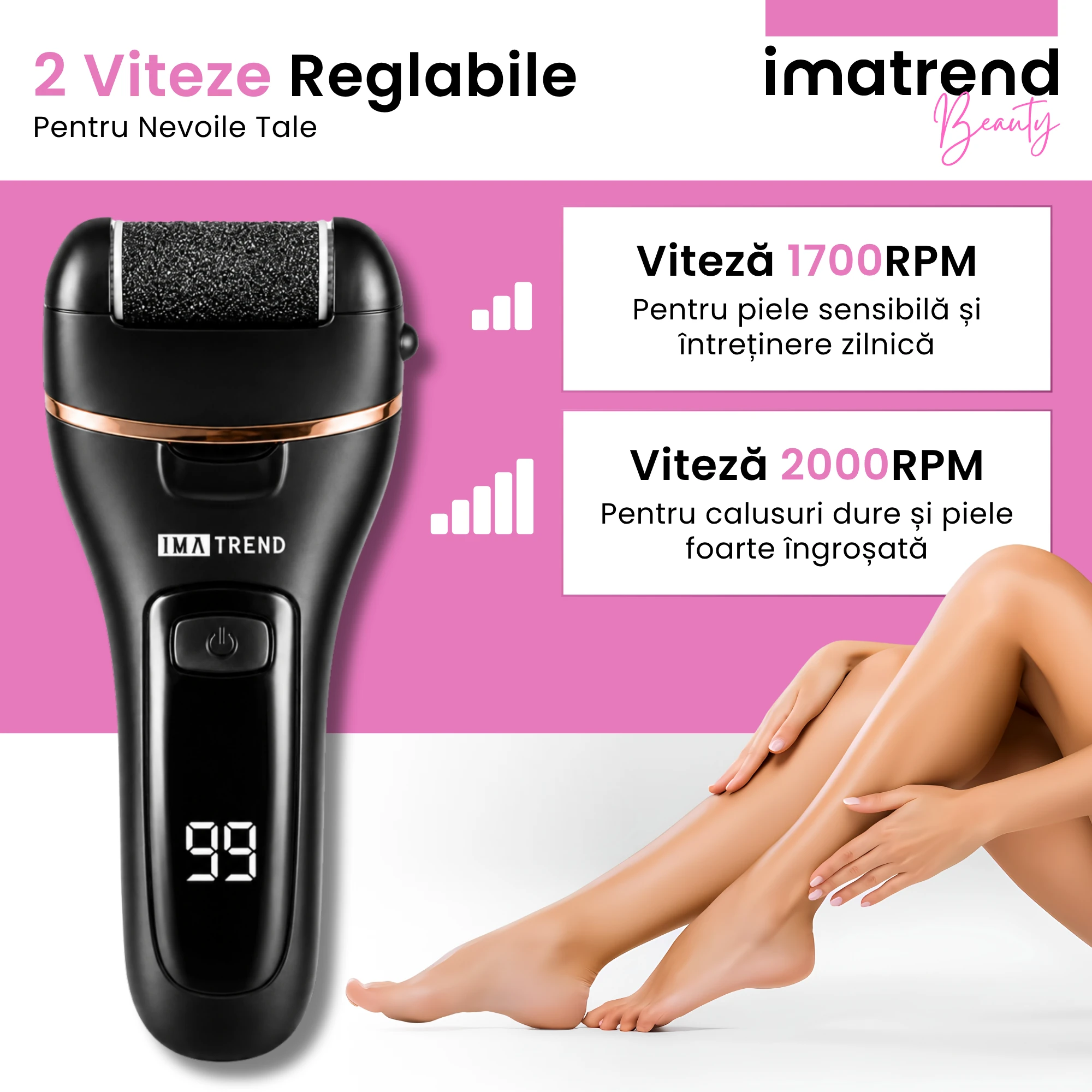 Pilă electrică pentru călcâie IMA Trend, model 2, imagine de prezentare 8