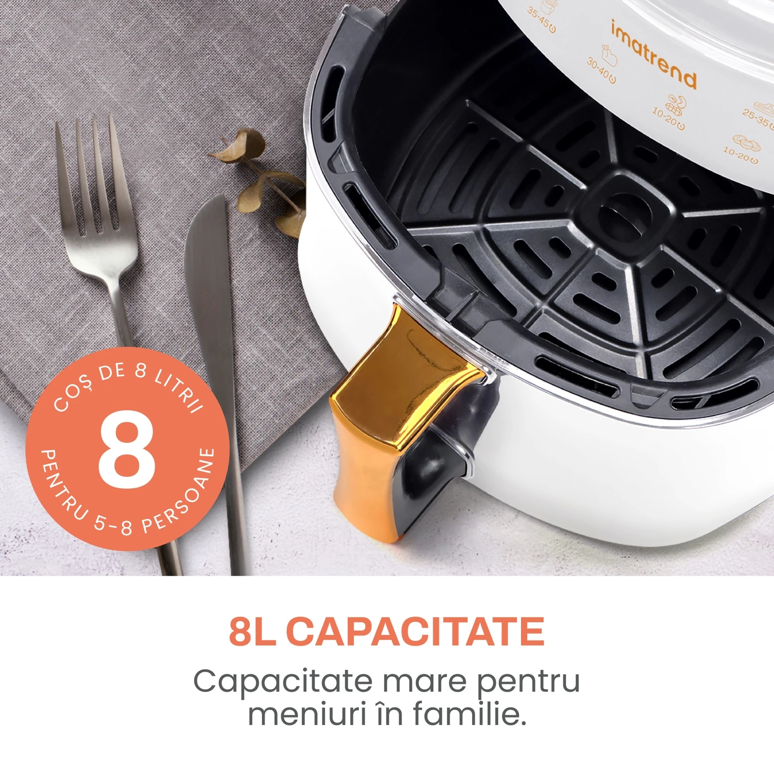 airfryer imatrend 8l gatire rapida sanatoasa