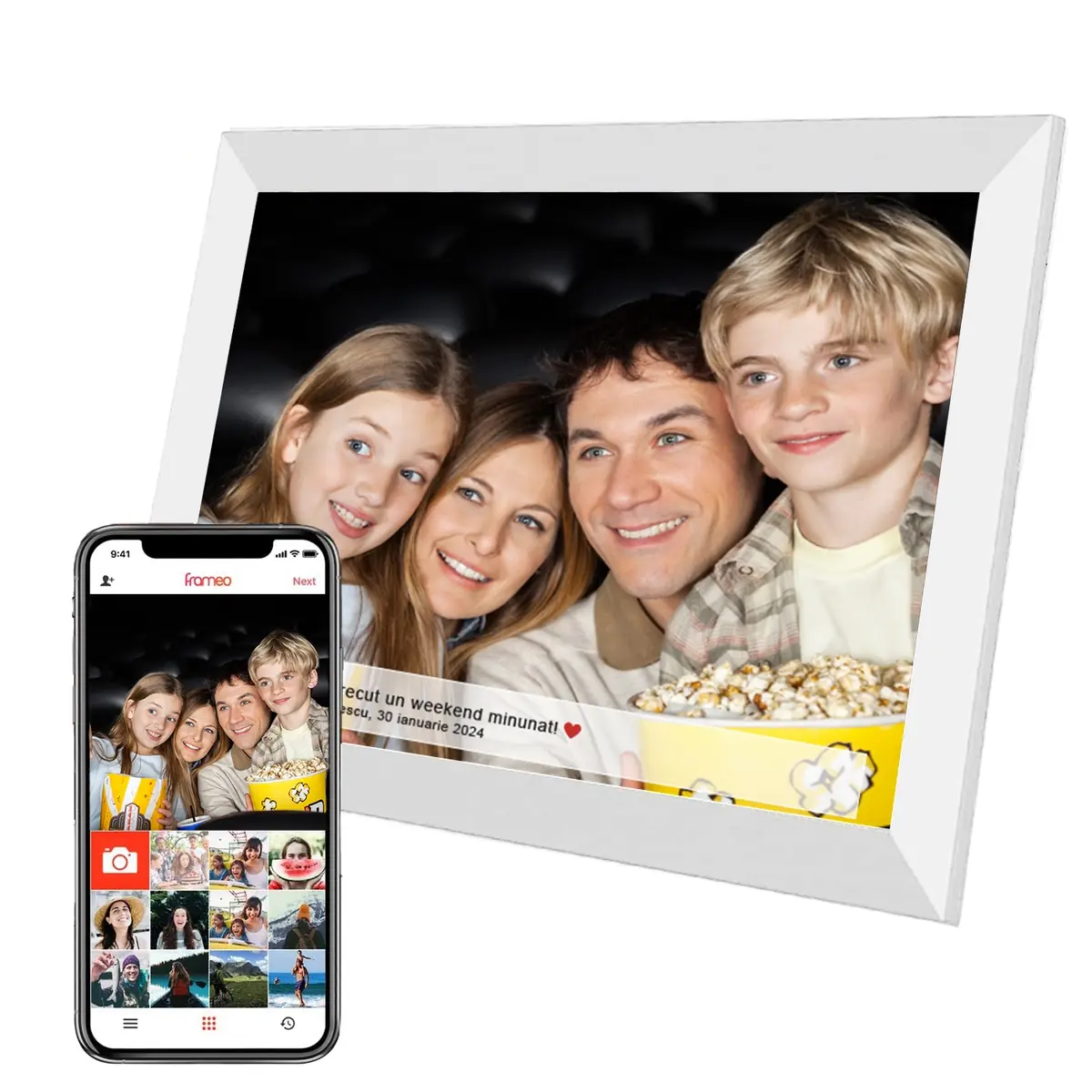 rama foto digitala imatrend frameo transfer poze smartphone