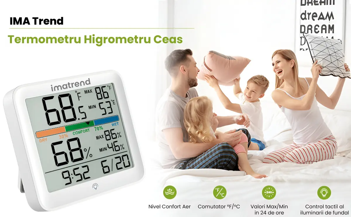 termometru higrometru digital imatrend