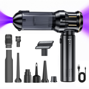 Aspirator Auto 4 în 1 IMA Trend, Portabil, 100W, 15000 Pa, Filtru HEPA, Suflare și Aspirare, USB-C, 6000 mAh, Negru