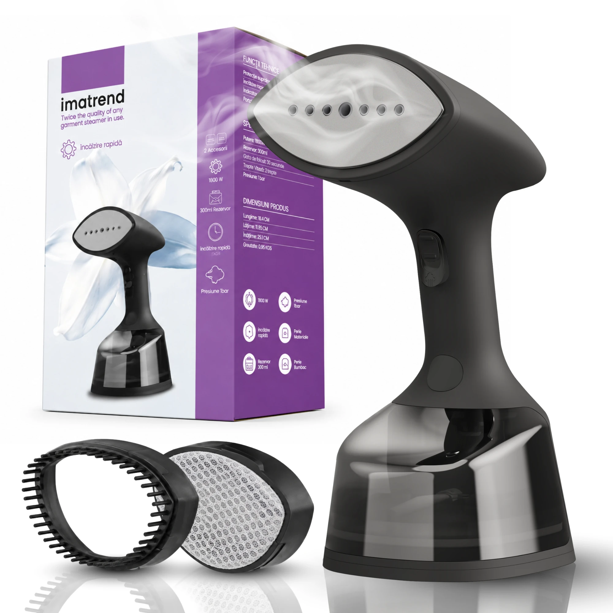 Steamer vertical pentru haine IMA Trend, imagine de prezentare 11