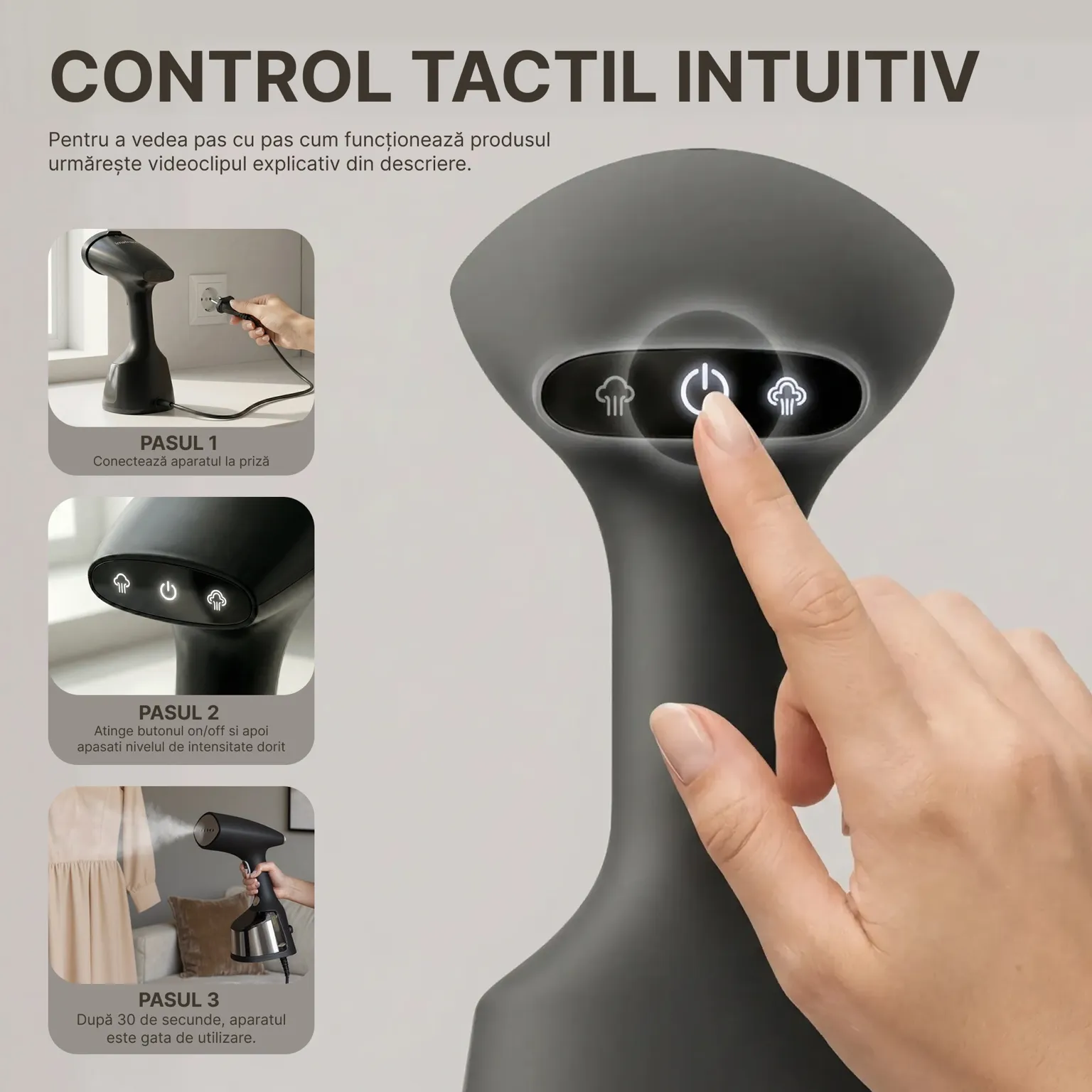 aparat calcat control tactil intuitiv