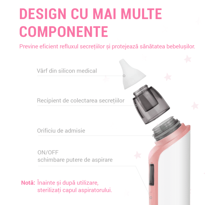 aspirator nazal electric ima baby roz4 1 2