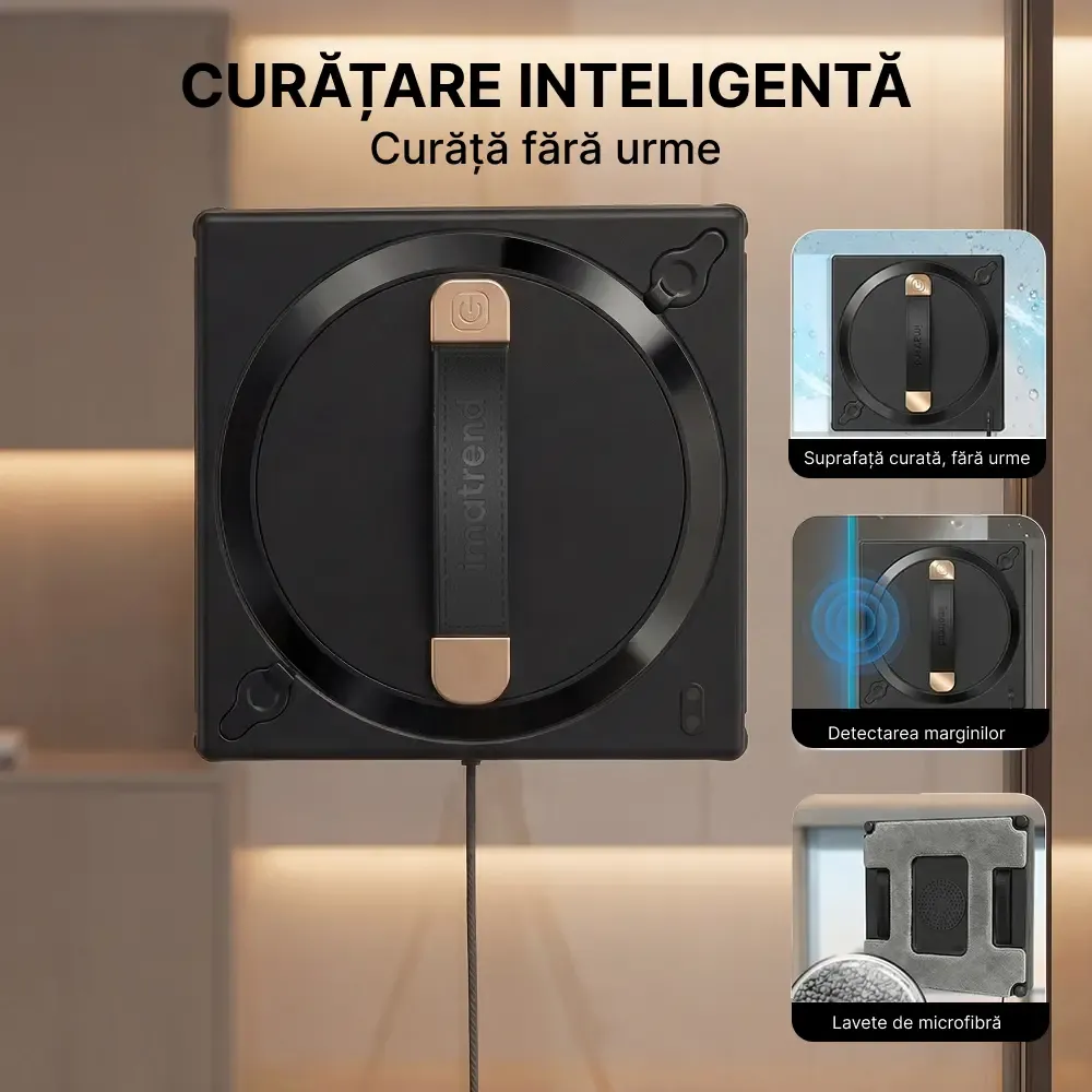 robot curatare geamuri inteligent fara urme detectare margini