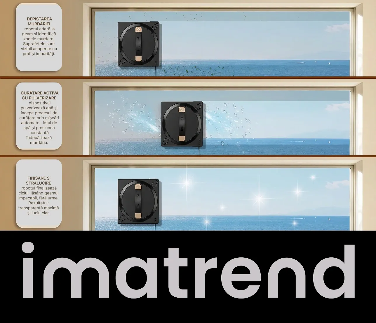 robot curatare geamuri proces curatare pas cu pas imatrend