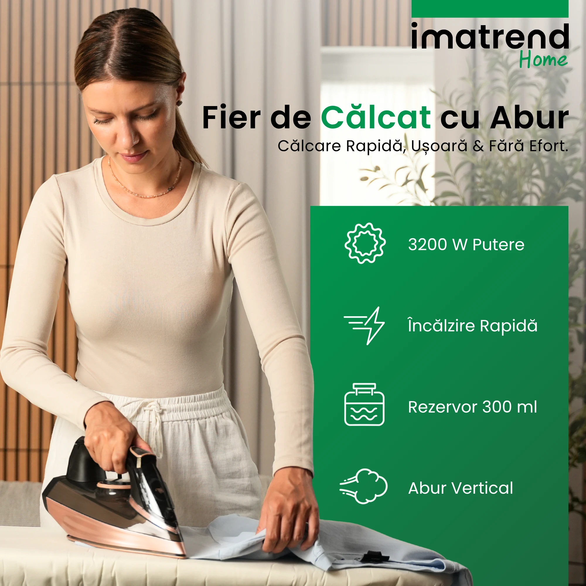 Fier de călcat cu aburi IMA Trend, imagine de prezentare 2