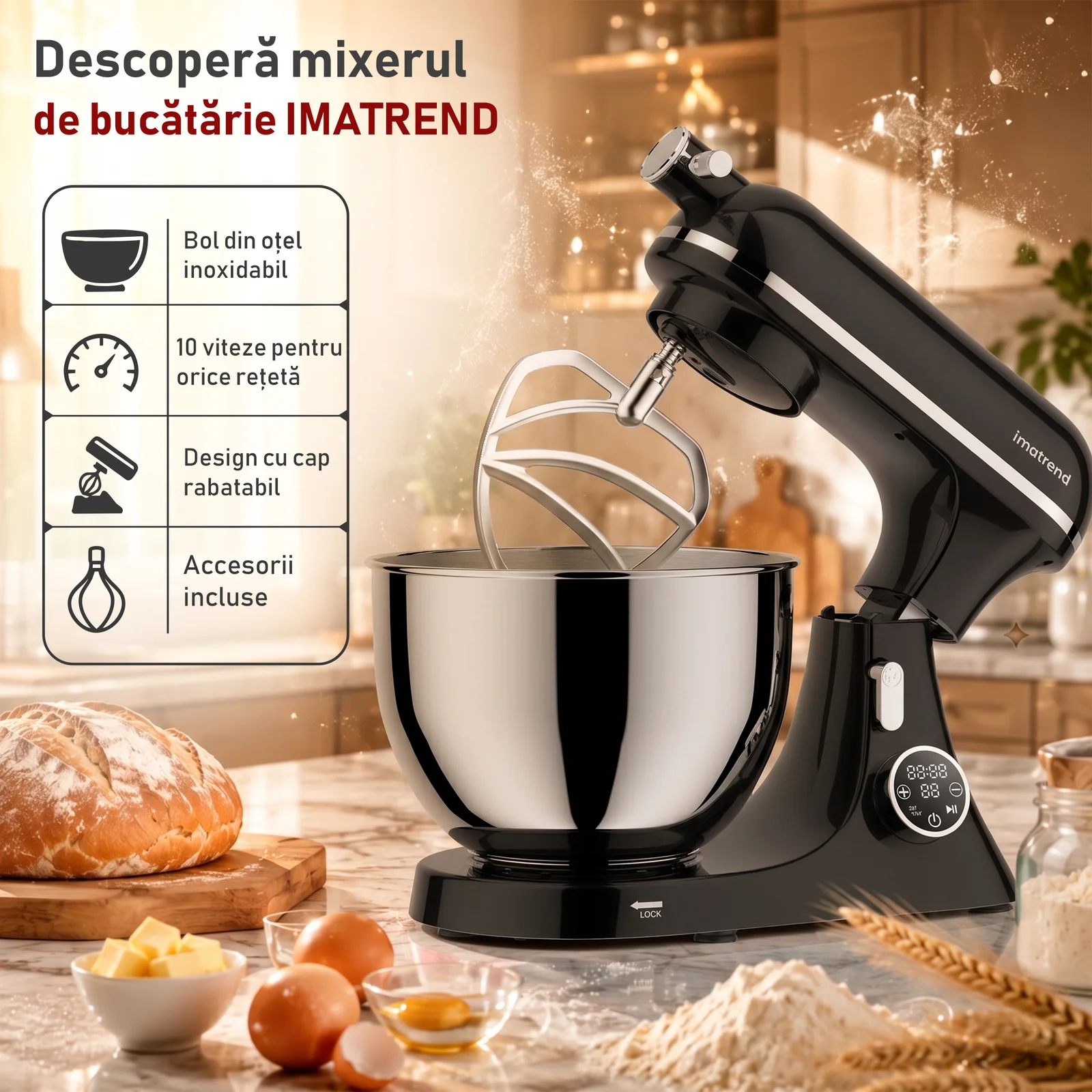 mixer-bucatarie-ima-trend-negru-10-viteze