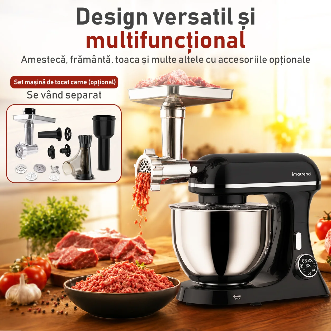 mixer-ima-trend-negru-adaptor-tocat-carne