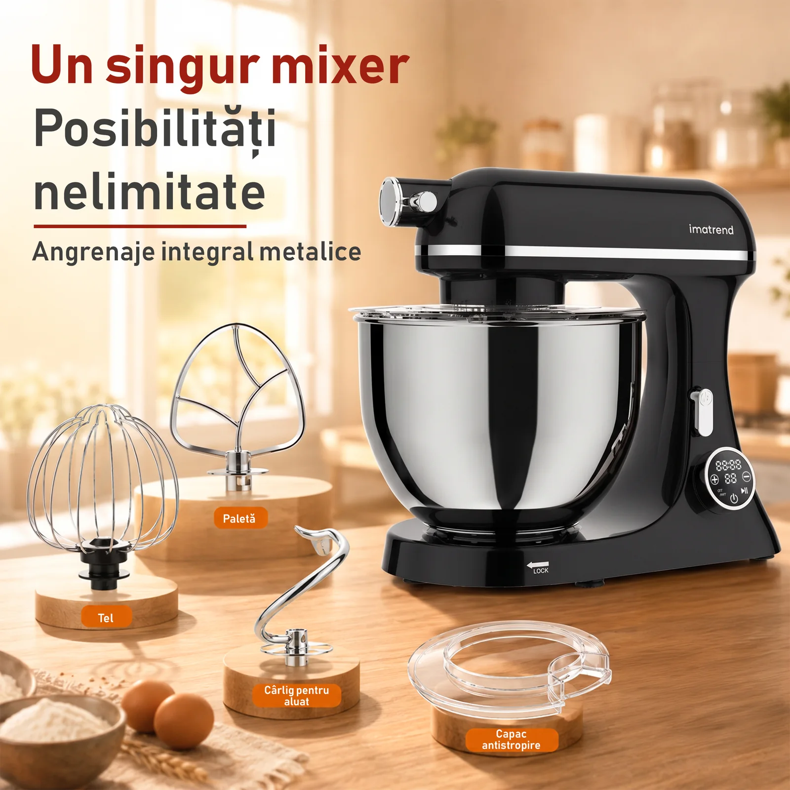 mixer-ima-trend-negru-angrenaje-metalice